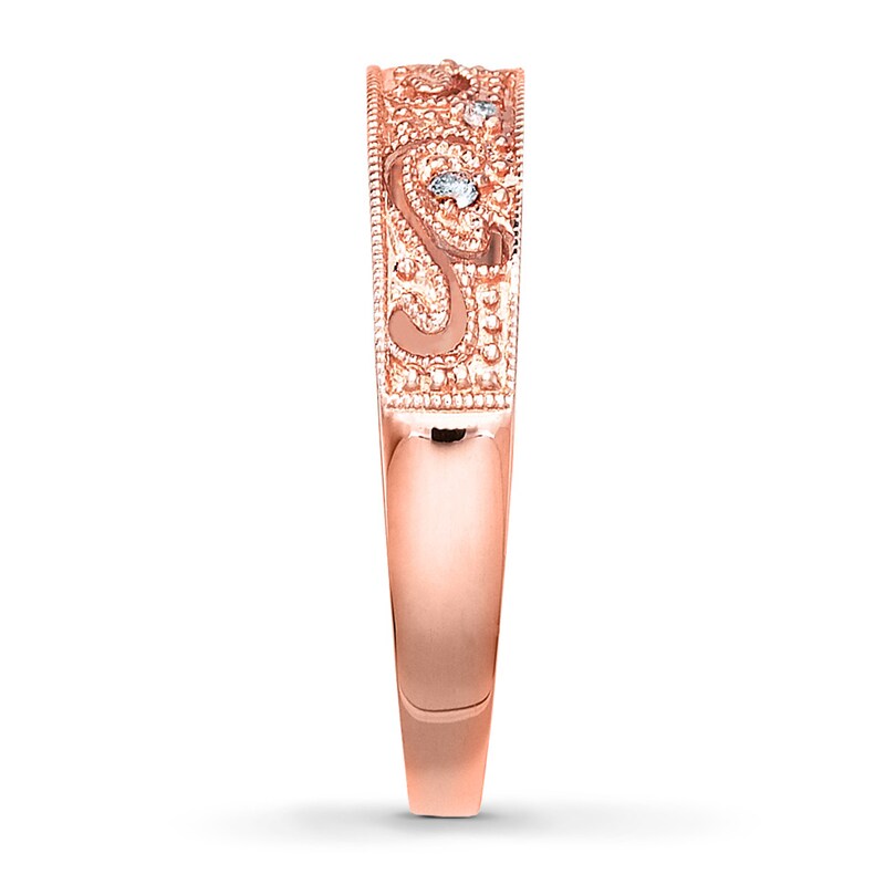 Main Image 3 of Previously Owned Diamond Anniversary Band 1/20 ct tw Round-cut 10K Rose Gold