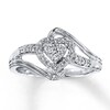 Thumbnail Image 0 of Previously Owned Diamond Heart Promise Ring 1/5 ct tw Round 10K White Gold