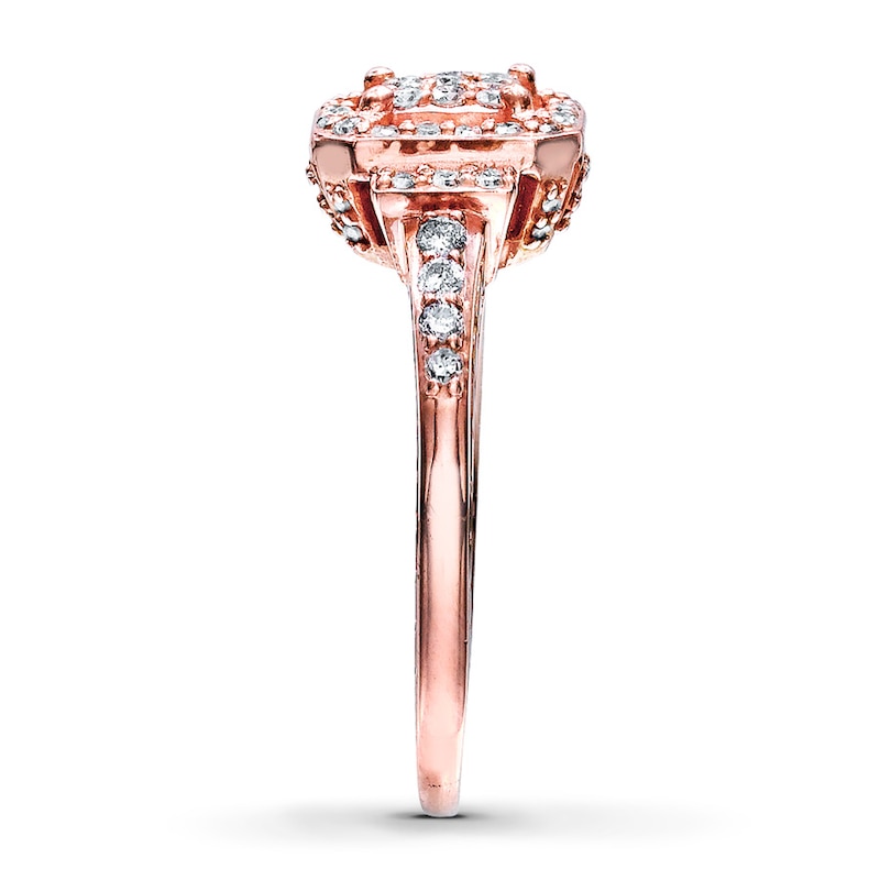 Main Image 3 of Previously Owned Diamond Ring 3/8 ct tw 10K Rose Gold