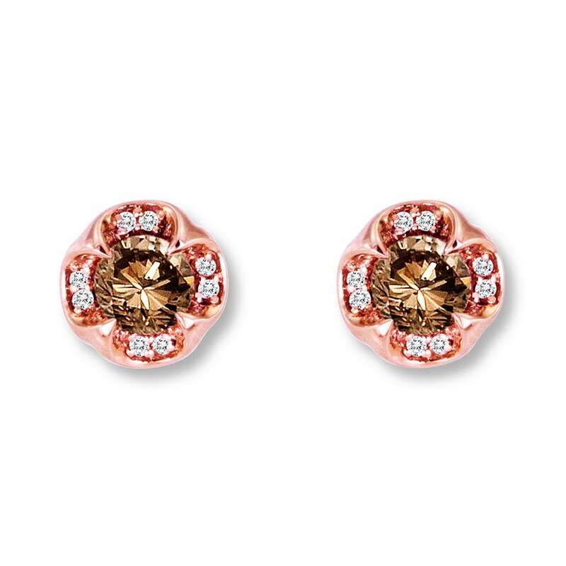 Main Image 1 of Previously Owned Le Vian Chocolate Diamonds 3/4 cttw Earrings 14K Rose Gold