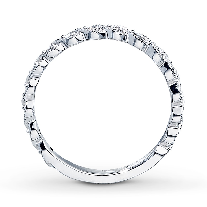 Main Image 2 of Previously Owned Anniversary Ring 1/10 ct tw Round-cut Diamonds 14K White Gold