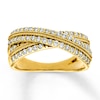 Thumbnail Image 1 of Previously Owned Anniversary Band 1/2 ct tw Round-cut Diamonds 10K Yellow Gold