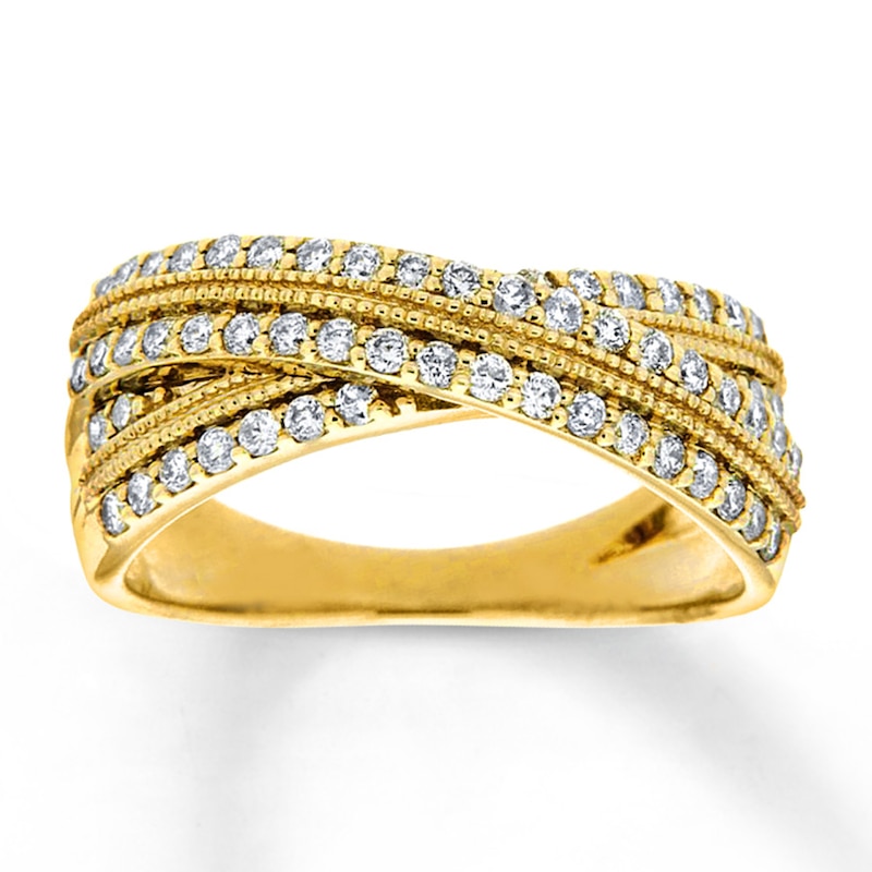 Main Image 1 of Previously Owned Anniversary Band 1/2 ct tw Round-cut Diamonds 10K Yellow Gold