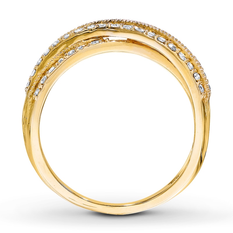 Main Image 2 of Previously Owned Anniversary Band 1/2 ct tw Round-cut Diamonds 10K Yellow Gold