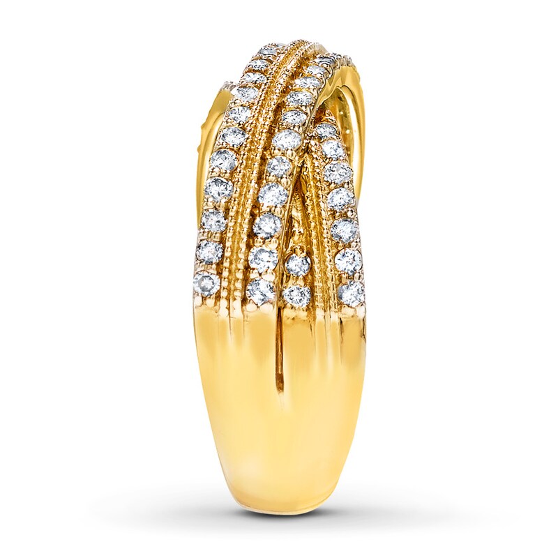 Main Image 3 of Previously Owned Anniversary Band 1/2 ct tw Round-cut Diamonds 10K Yellow Gold