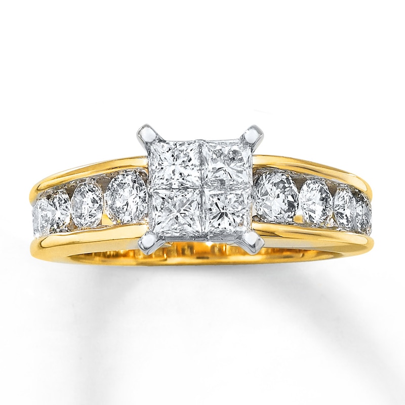 Previously Owned Ring 1-3/4 carats tw Diamonds 14K Yellow Gold