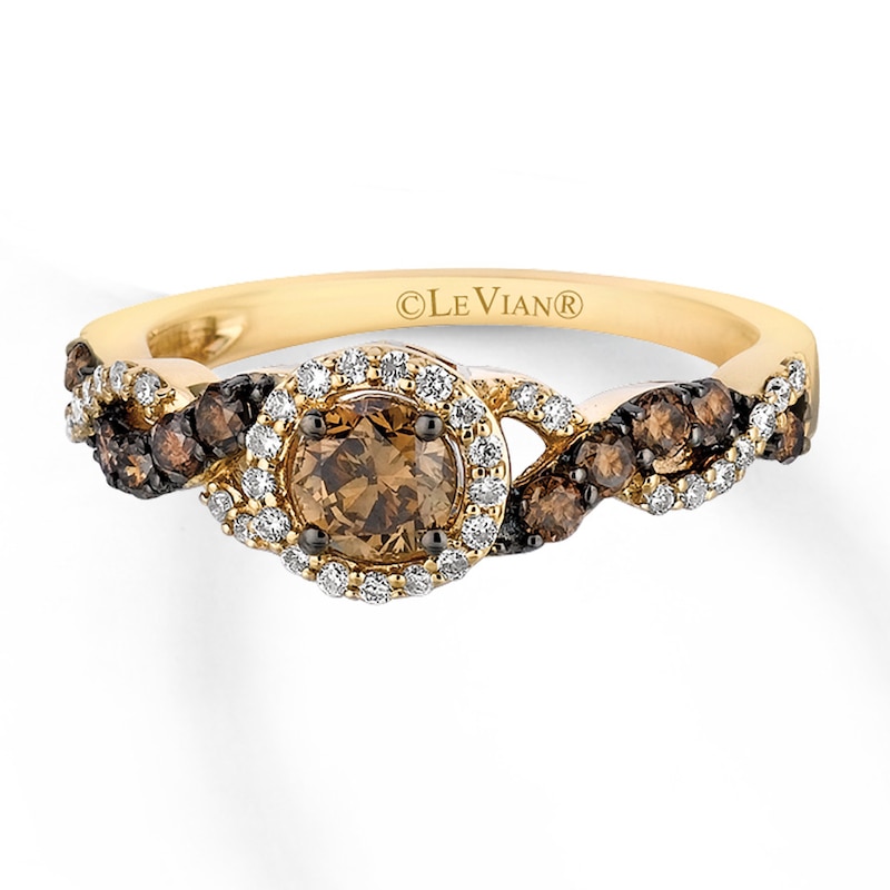 Main Image 1 of Previously Owned Le Vian Diamond Ring 3/4 ct tw 14K Honey Gold