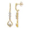 Thumbnail Image 1 of Previously Owned Diamond Earrings 1/10 ct tw 10K Yellow Gold