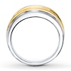 Thumbnail Image 2 of Previously Owned Diamond Men's Wedding Band 3/4 ct tw Round-cut 10K Two-Tone Gold
