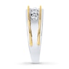 Thumbnail Image 3 of Previously Owned Diamond Men's Wedding Band 3/4 ct tw Round-cut 10K Two-Tone Gold