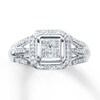 Thumbnail Image 1 of Previously Owned Ring 1/4 ct tw Diamonds Sterling Silver