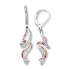 Thumbnail Image 0 of Previously Owned Diamond Earrings 1/15 cttw Sterling Silver & 10K Rose Gold