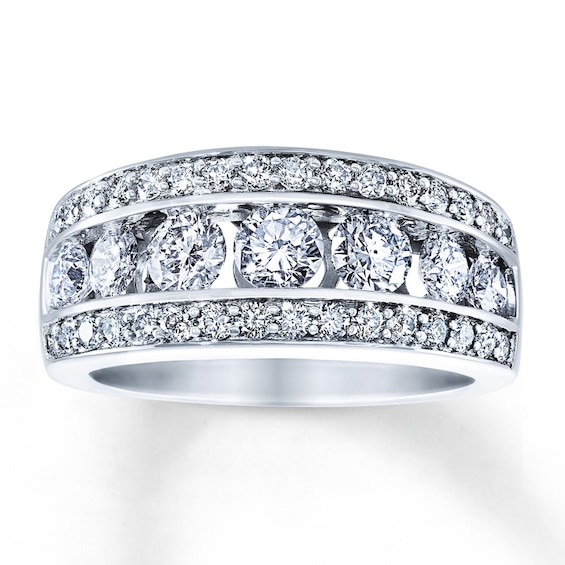 Previously Owned Diamond Anniversary Band 2 ct tw Round-cut 14K White Gold
