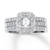 Previously Owned Diamond Bridal Set 1-1/8 ct tw 14K White Gold
