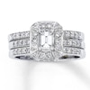 Thumbnail Image 0 of Previously Owned Diamond Bridal Set 1-1/8 ct tw 14K White Gold