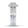 Thumbnail Image 2 of Previously Owned Diamond Bridal Set 1-1/8 ct tw 14K White Gold