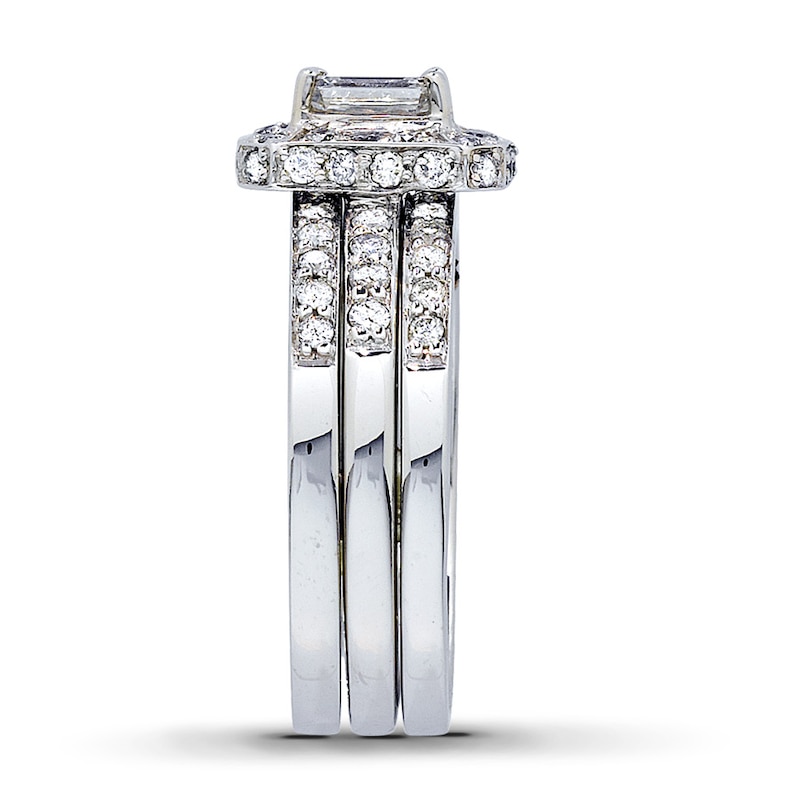 Previously Owned Diamond Bridal Set 1-1/8 ct tw 14K White Gold