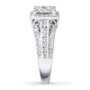 Thumbnail Image 3 of Previously Owned Multi-Stone Diamond Engagement Ring 1-1/2 ct tw Round-cut 14K White Gold