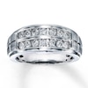 Thumbnail Image 0 of Previously Owned Men's Diamond Wedding Band 3/4 ct tw Round-cut 10K White Gold