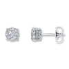 Thumbnail Image 1 of Previously Owned Diamond Earrings 1/2 ct tw 10K White Gold