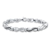 Thumbnail Image 1 of Previously Owned Bracelet 1/20 ct tw Diamonds Sterling Silver 7.5"