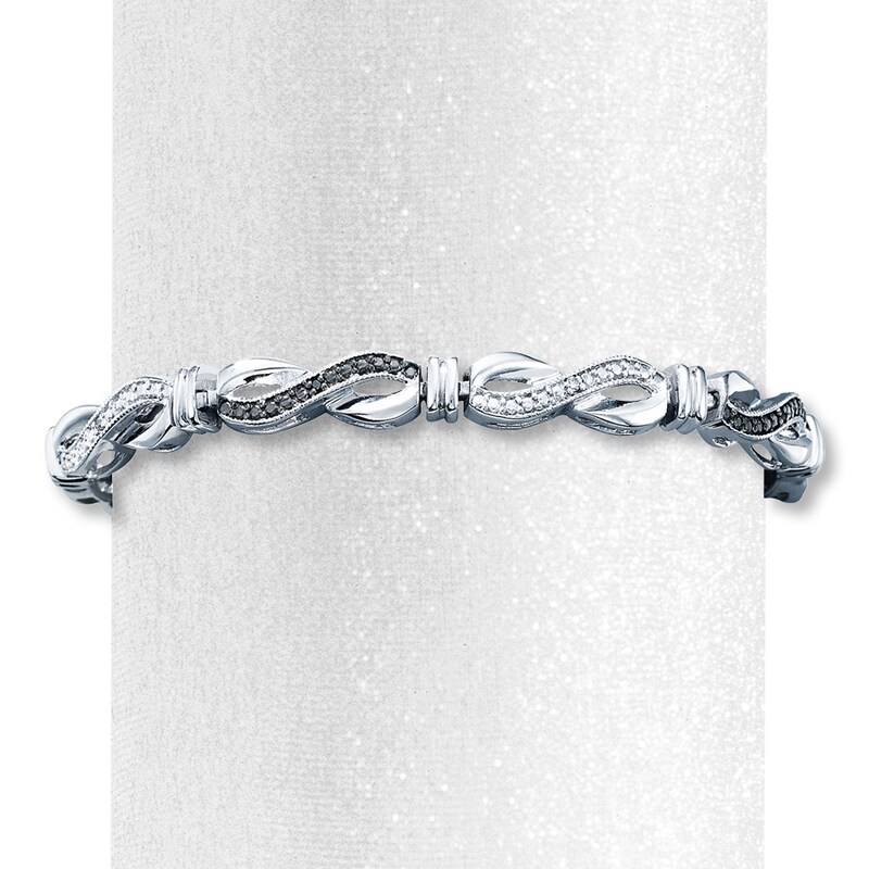 Main Image 2 of Previously Owned Bracelet 1/20 ct tw Diamonds Sterling Silver 7.5"