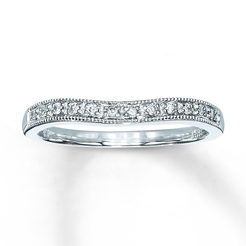 Main Image 1 of Previously Owned Band 1/15 ct tw Diamonds 14K White Gold