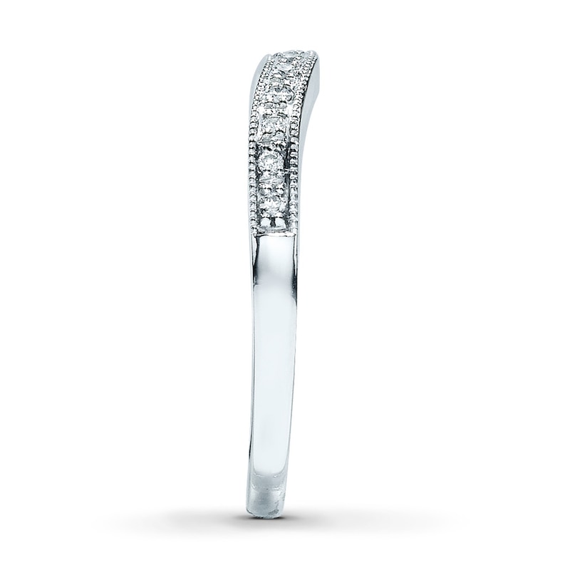 Main Image 3 of Previously Owned Band 1/15 ct tw Diamonds 14K White Gold