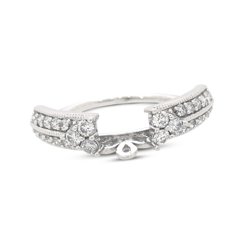 Main Image 1 of Previously Owned Diamond Enhancer Ring 3/8 ct tw Round-cut 14K White Gold
