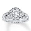 Thumbnail Image 1 of Previously Owned Diamond Engagement Ring 1-3/8 ct tw Round-cut 14K White Gold
