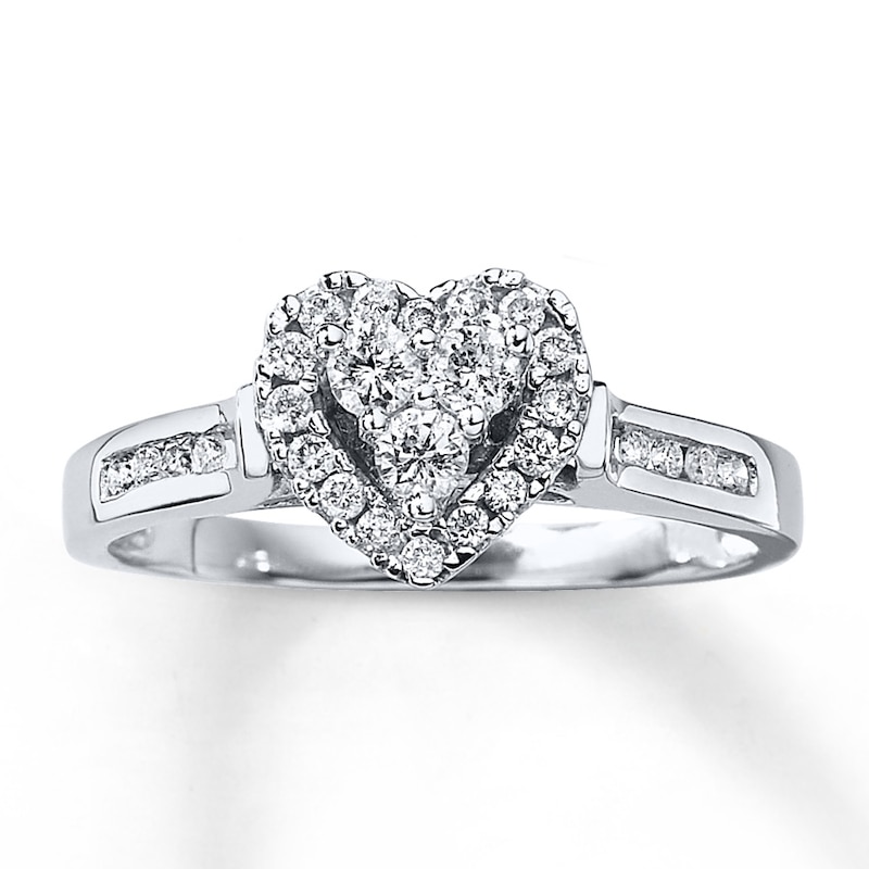 Previously Owned Ring 3/8 ct tw Diamonds 10K White Gold