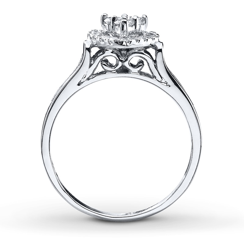 Previously Owned Ring 3/8 ct tw Diamonds 10K White Gold