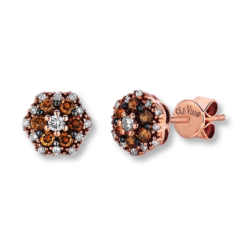 Main Image 1 of Previously Owned Le Vian Diamond Earrings 1/3 ct tw 14K Gold
