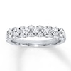 Thumbnail Image 1 of Previously Owned Diamond Anniversary Band 3/4 ct tw Princess & Round-cut 18K White Gold