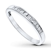 Thumbnail Image 1 of Previously Owned Diamond Wedding Band 1/3 ct tw Princess-cut 14K White Gold