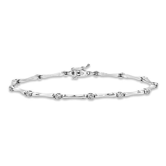 Previously Owned Diamond Bracelet 1/2 ct tw Round-cut 10K White Gold
