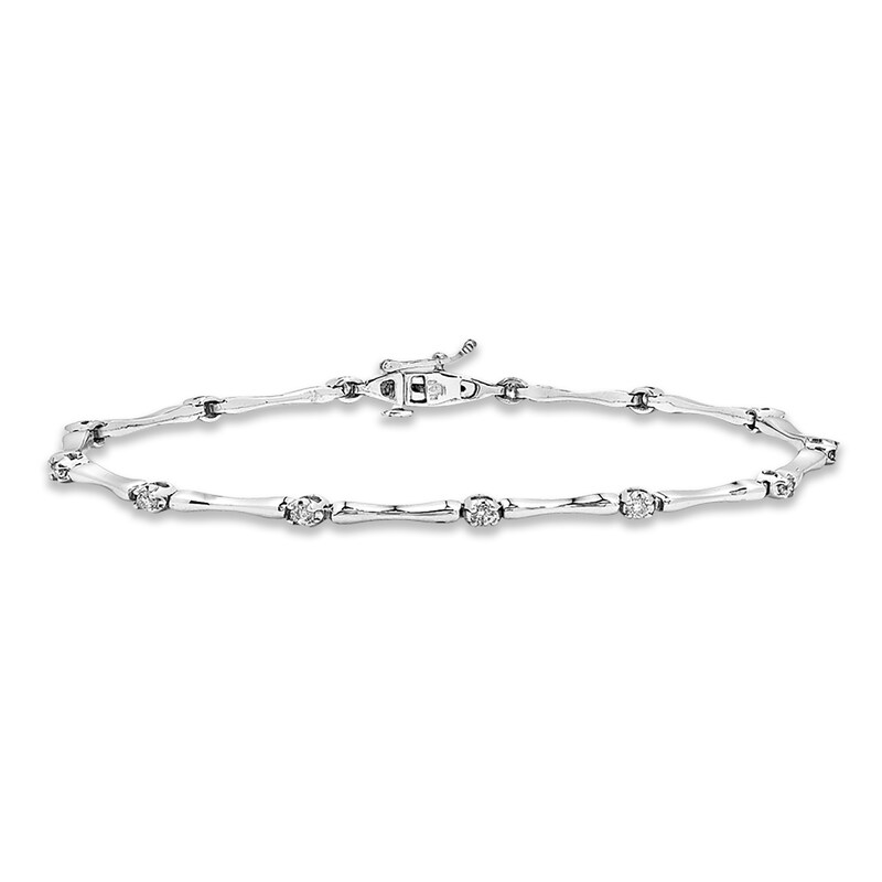 Previously Owned Diamond Bracelet 1/2 ct tw Round-cut 10K White Gold