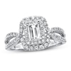 Previously Owned Diamond Engagement Ring 1 ct tw Emerald-cut 14K White Gold