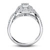 Previously Owned Diamond Engagement Ring 1 ct tw Emerald-cut 14K White Gold