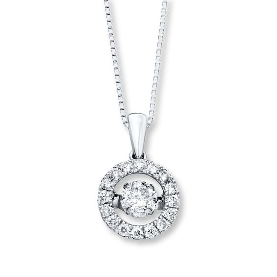 Previously Owned Unstoppable Love Necklace 1 ct tw Diamonds 14K White Gold