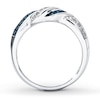 Thumbnail Image 2 of Previously Owned Blue Diamond Ring 1/4 ct tw Sterling Silver
