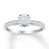 Thumbnail Image 0 of Previously Owned Heart Diamond Promise Ring 1/5 ct tw 10K White Gold
