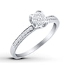 Thumbnail Image 1 of Previously Owned Heart Diamond Promise Ring 1/5 ct tw 10K White Gold