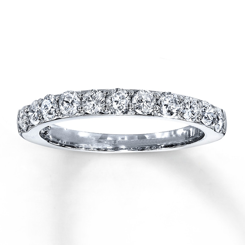 Main Image 1 of Previously Owned Diamond Anniversary Band 3/4 ct tw Round-cut 14K White Gold
