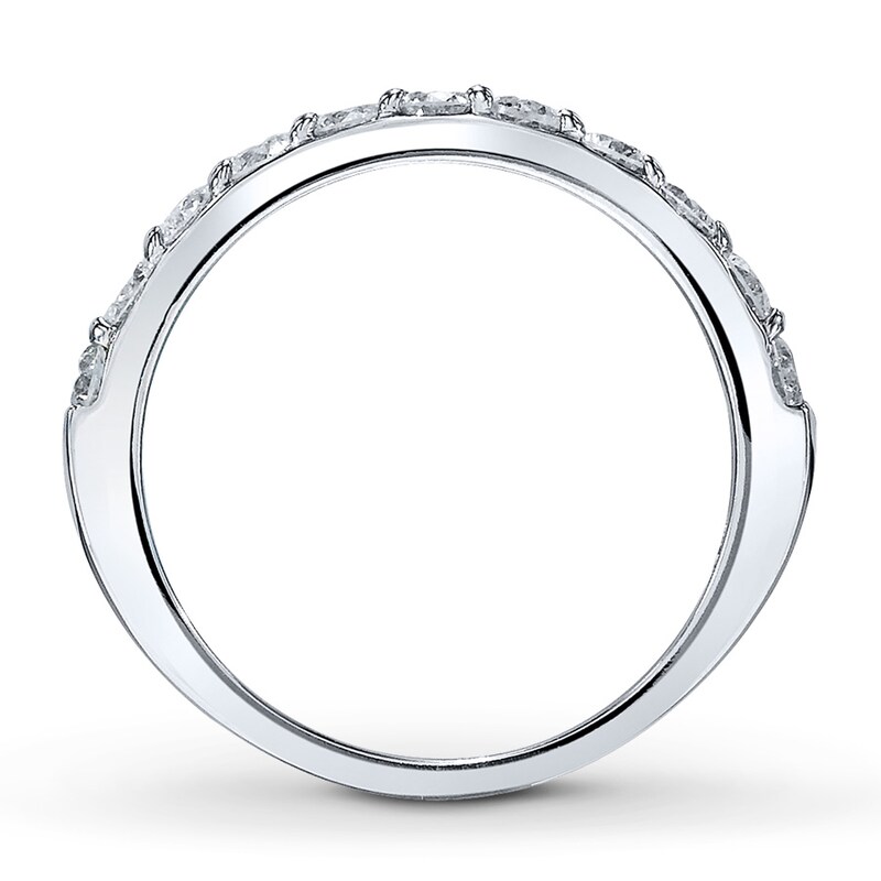 Main Image 2 of Previously Owned Diamond Anniversary Band 3/4 ct tw Round-cut 14K White Gold
