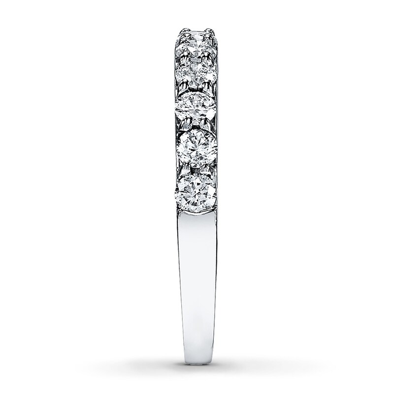 Main Image 3 of Previously Owned Diamond Anniversary Band 3/4 ct tw Round-cut 14K White Gold