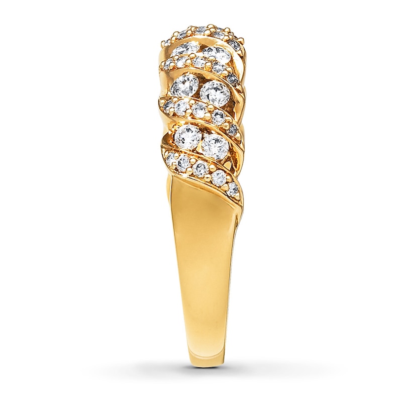 Main Image 2 of Previously Owned Anniversary Band 3/4 ct tw Round-cut Diamonds 14K Yellow Gold