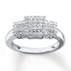 Thumbnail Image 1 of Previously Owned Diamond Mom Ring 1/6 ct tw Sterling Silver