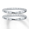 Thumbnail Image 0 of Previously Owned Diamond Wedding Bands 3/8 ct tw Round-cut 14K White Gold