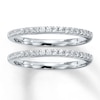 Thumbnail Image 1 of Previously Owned Diamond Wedding Bands 3/8 ct tw Round-cut 14K White Gold